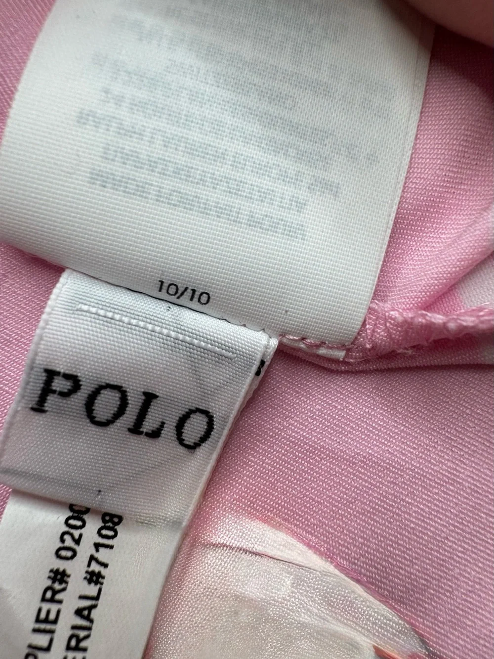 Polo by Ralph Lauren Pink & White Striped Polo Shirt
